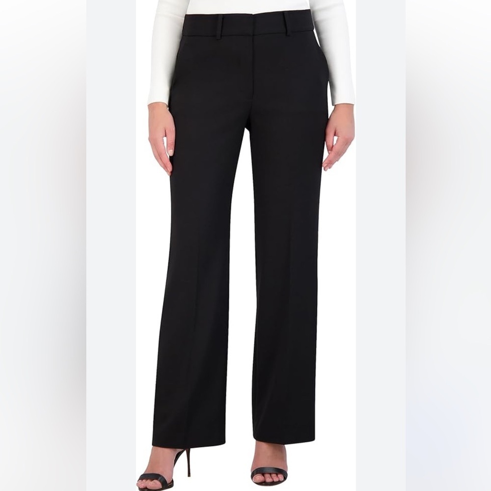 BCBG MaxAzria Classic Black Dress Trousers Women's Pants Sz 2 Straight Leg 32”